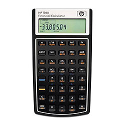 Hewlett Packard HP10BII+ Financial Calculator.