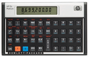 Hewlett Packard HP12C Platinum Finanical Calculator
