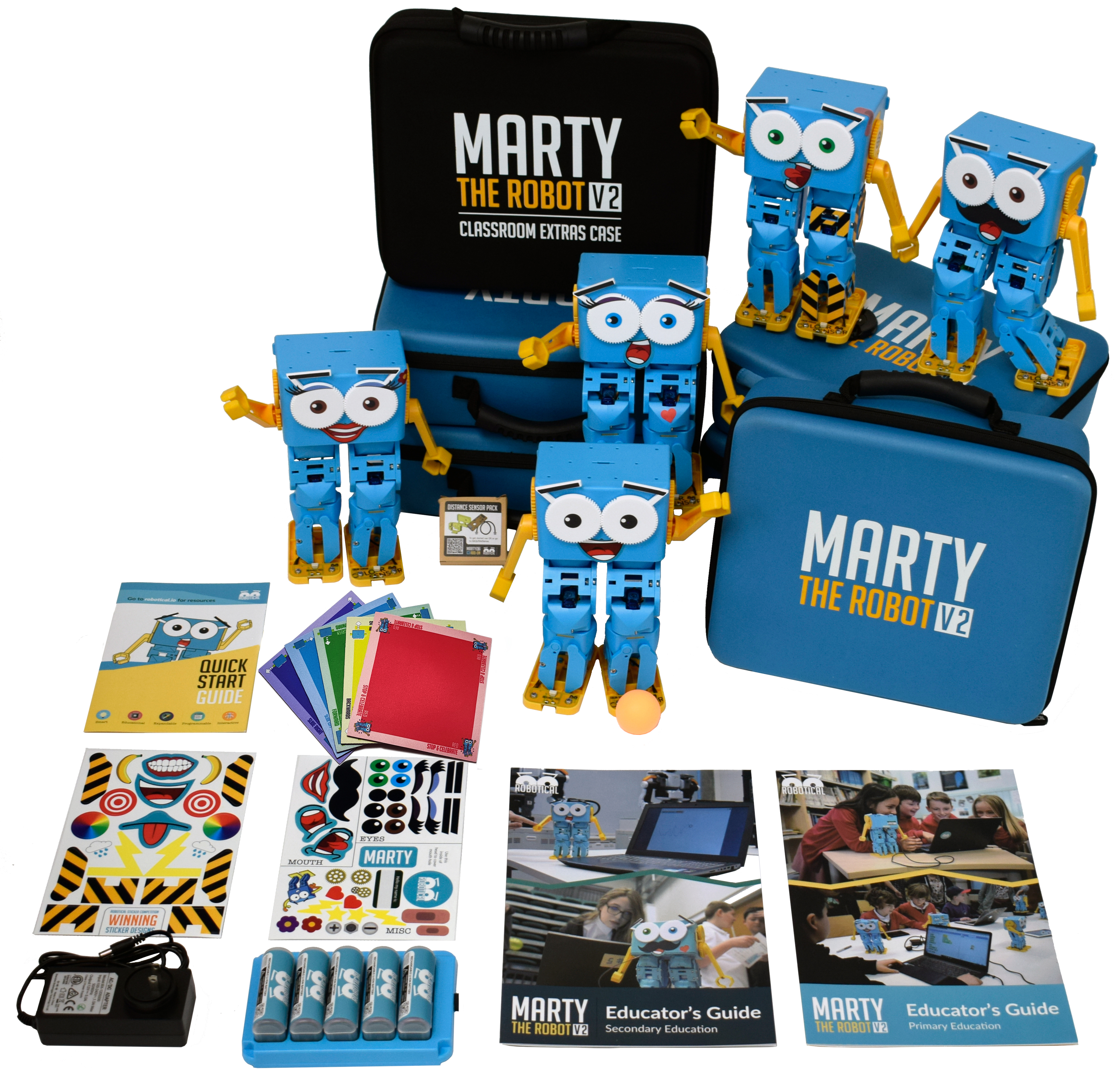 Marty the Robot V2 5 Pack with Extras