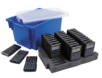 Aurora AX-595 Class Set. 30 Calculators in Gratnells box.